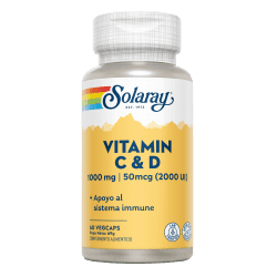 Vitamin C + D 60 Capsulas | Solaray - Dietetica Ferrer