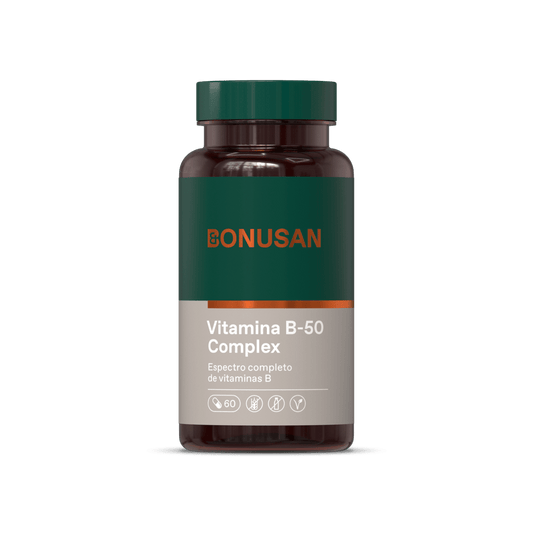 Vitamina B 50 Complejo 60 Capsulas | Bonusan - Dietetica Ferrer