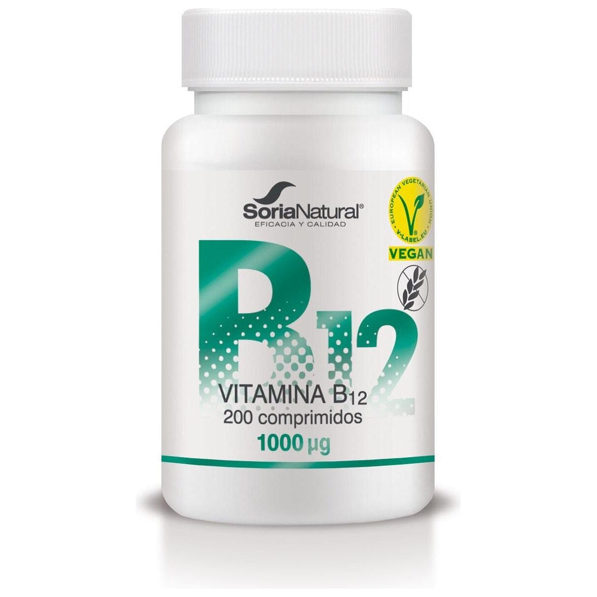 Vitamina B12 200 comprimidos | Soria Natural - Dietetica Ferrer