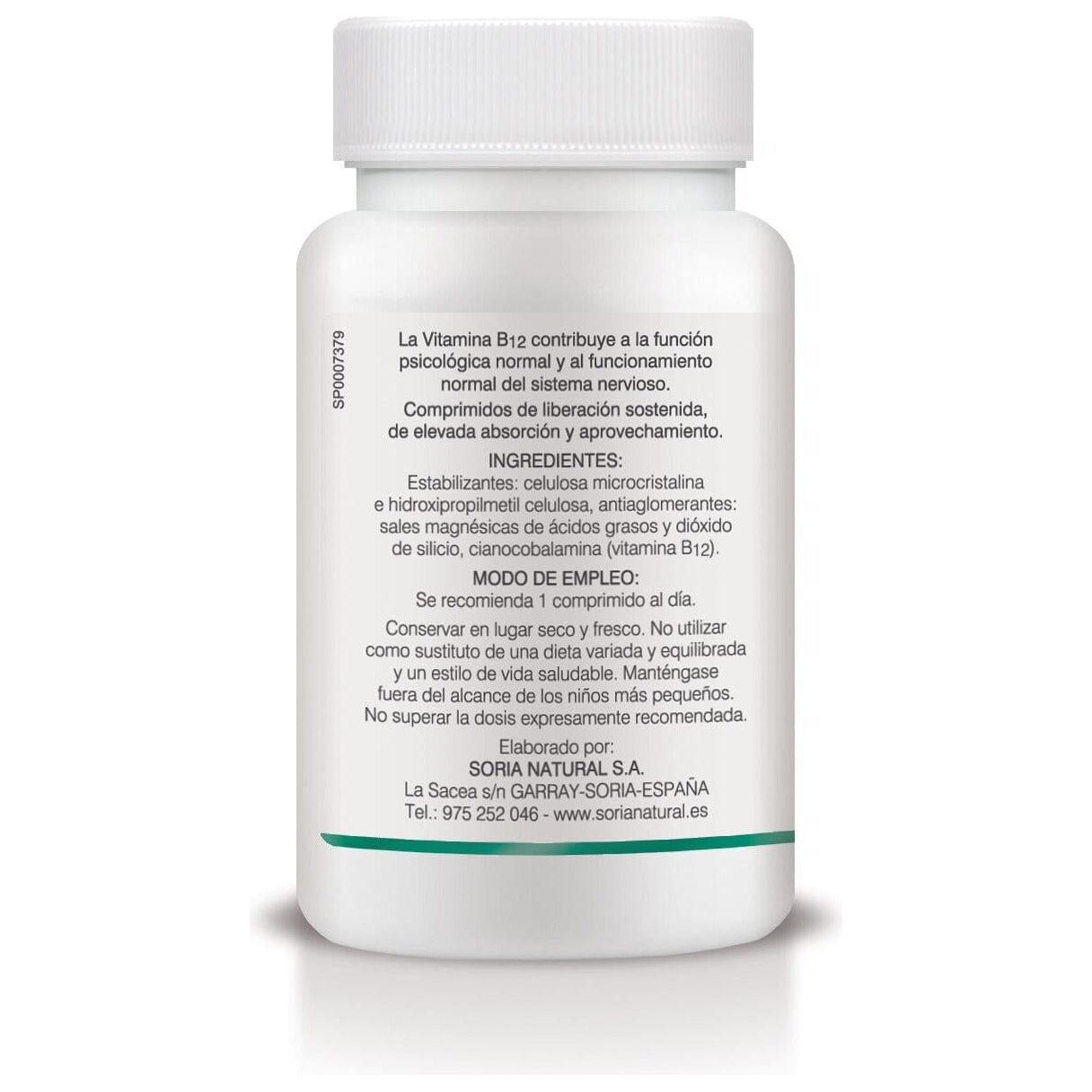 Vitamina B12 200 comprimidos | Soria Natural - Dietetica Ferrer