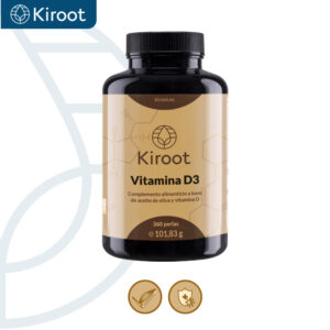 Vitamina D3 360 perlas | Kiroot - Dietetica Ferrer