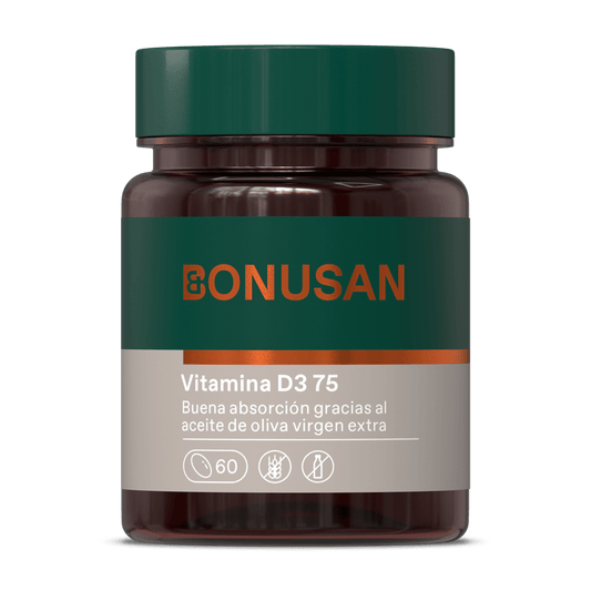 Vitamina D3 75 mcg 3000 UI 60 Capsulas | Bonusan - Dietetica Ferrer
