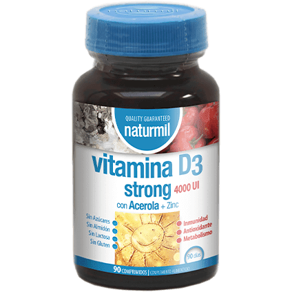 Vitamina D3 Strong 90 Comprimidos | Naturmil - Dietetica Ferrer
