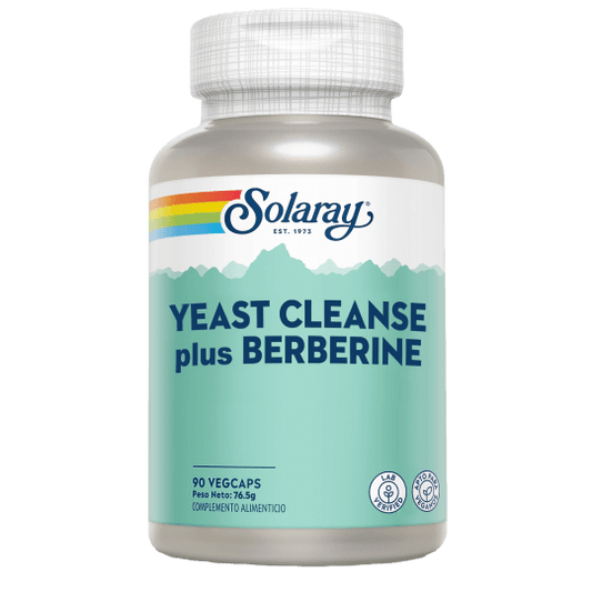 Yeast Cleanse + Berberine 90 cápsulas | Solaray - Dietetica Ferrer