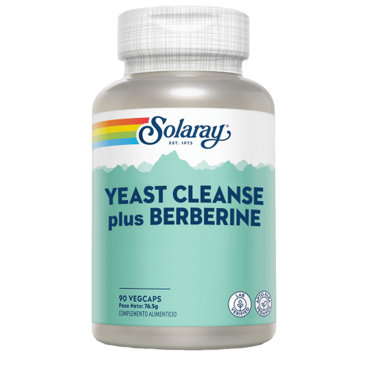 Yeast Cleanse + Berberine 90 cápsulas | Solaray - Dietetica Ferrer