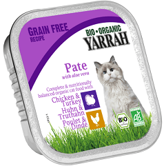Pate para gatos con Pollo y Pavo Bio 100 gr | Yarrah - Dietetica Ferrer