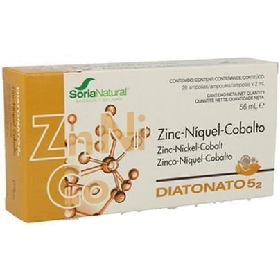 Diatonato 5-2 (Zn-Ni-Co) 28 Ampollas | Soria Natural - Dietetica Ferrer