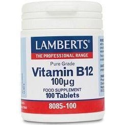 Vitamina B12 100 µg 100 Tabletas | Lamberts - Dietetica Ferrer