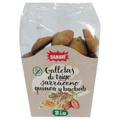 Galletas de Trigo Sarraceno con Quinoa y Baobab 200 gr | Sanavi - Dietetica Ferrer