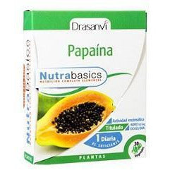 Papaina 30 Capsulas Nutrabasics | Drasanvi - Dietetica Ferrer