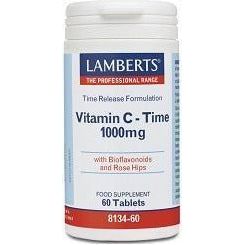 Vitamina C 1000 mg LS con Bioflavonoides y Escaramujo | Lamberts - Dietetica Ferrer