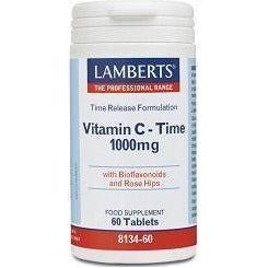 Vitamina C 1000 mg LS con Bioflavonoides y Escaramujo | Lamberts - Dietetica Ferrer