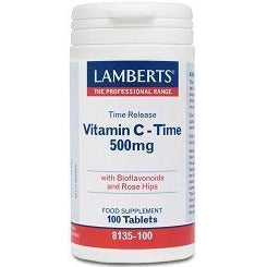 Vitamina C 500 mg LS con Bioflavonoides y Escaramujo | Lamberts - Dietetica Ferrer