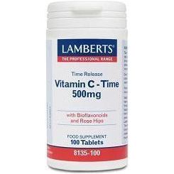 Vitamina C 500 mg LS con Bioflavonoides y Escaramujo | Lamberts - Dietetica Ferrer