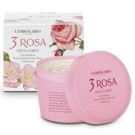 3 Rosa Crema para el Cuerpo 200 ml | L’Erbolario - Dietetica Ferrer