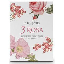 3 Rosa Saquito Perfumado para Cajones 4 Unidades | L’Erbolario - Dietetica Ferrer