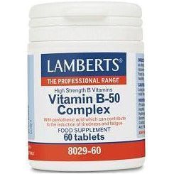 Complejo de Vitaminas B 50 60 Tabletas | Lamberts - Dietetica Ferrer