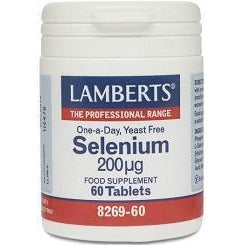 Selenio 200 µg 60 Tabletas | Lamberts - Dietetica Ferrer