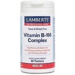 Complejo de Vitaminas B 100 60 Tabletas | Lamberts - Dietetica Ferrer