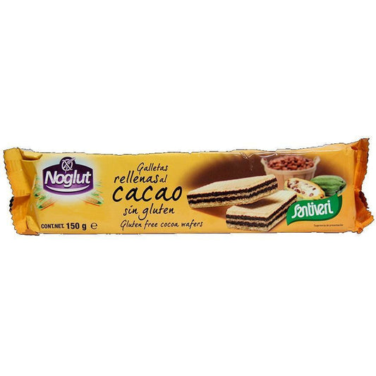 Noglut Galletas Rellenas Cacao 150 gr | Santiveri - Dietetica Ferrer