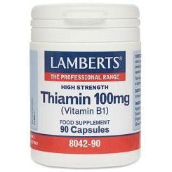 Tiamina 100 mg (Vitamina B1) 90 Capsulas | Lamberts - Dietetica Ferrer