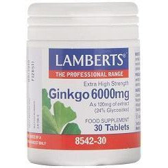 GinKgo Biloba 6000mg Tabletas | Lamberts - Dietetica Ferrer