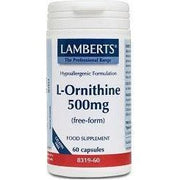 L Ornitina 500 mg 60 Capsulas | Lamberts - Dietetica Ferrer