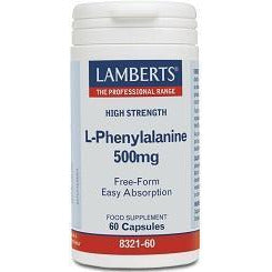 L Fenilalanina 500 mg 60 Capsulas | Lamberts - Dietetica Ferrer
