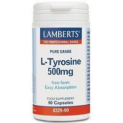 L Tirosina 500 mg 60 Capsulas | Lamberts - Dietetica Ferrer