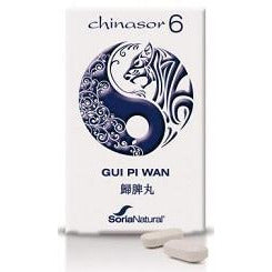 Chinasor 6 Gui Pi Wan 30 Comprimidos | Soria Natural - Dietetica Ferrer