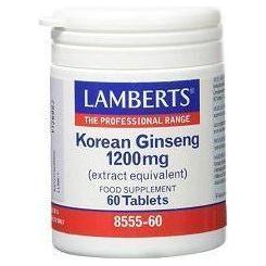 Ginseng Koreano 1200mg 60 Capsulas | Lamberts - Dietetica Ferrer