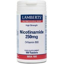 Nicotinamida 250 mg (Vitamina B3) 100 Tabletas | Lamberts - Dietetica Ferrer