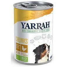 Trozos con Pollo para perros Bio 405 gr | Yarrah - Dietetica Ferrer