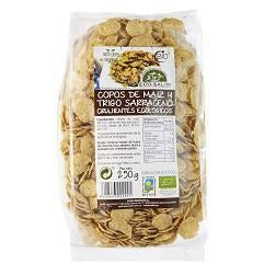 Copos de Maiz y Trigo Sarraceno Hinchado 250 gr | Eco Salim - Dietetica Ferrer