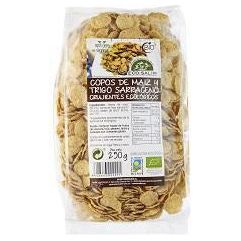 Copos de Maiz y Trigo Sarraceno Hinchado 250 gr | Eco Salim - Dietetica Ferrer