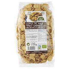 Copos de Maiz y Trigo Sarraceno Hinchado 250 gr | Eco Salim - Dietetica Ferrer