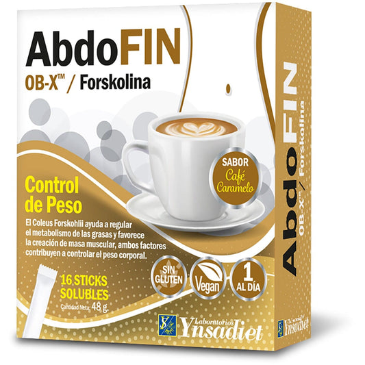 Abdofin Cafe Caramelo 16 sticks | Ynsadiet - Dietetica Ferrer