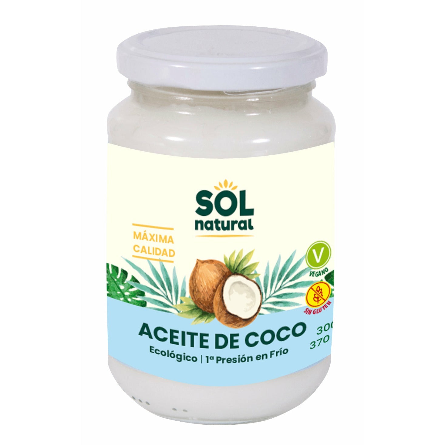 Aceite de Coco Virgen Extra Bio | Sol Natural - Dietetica Ferrer