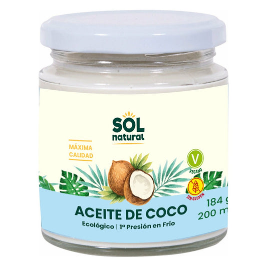 Aceite de Coco Virgen Extra Bio | Sol Natural - Dietetica Ferrer