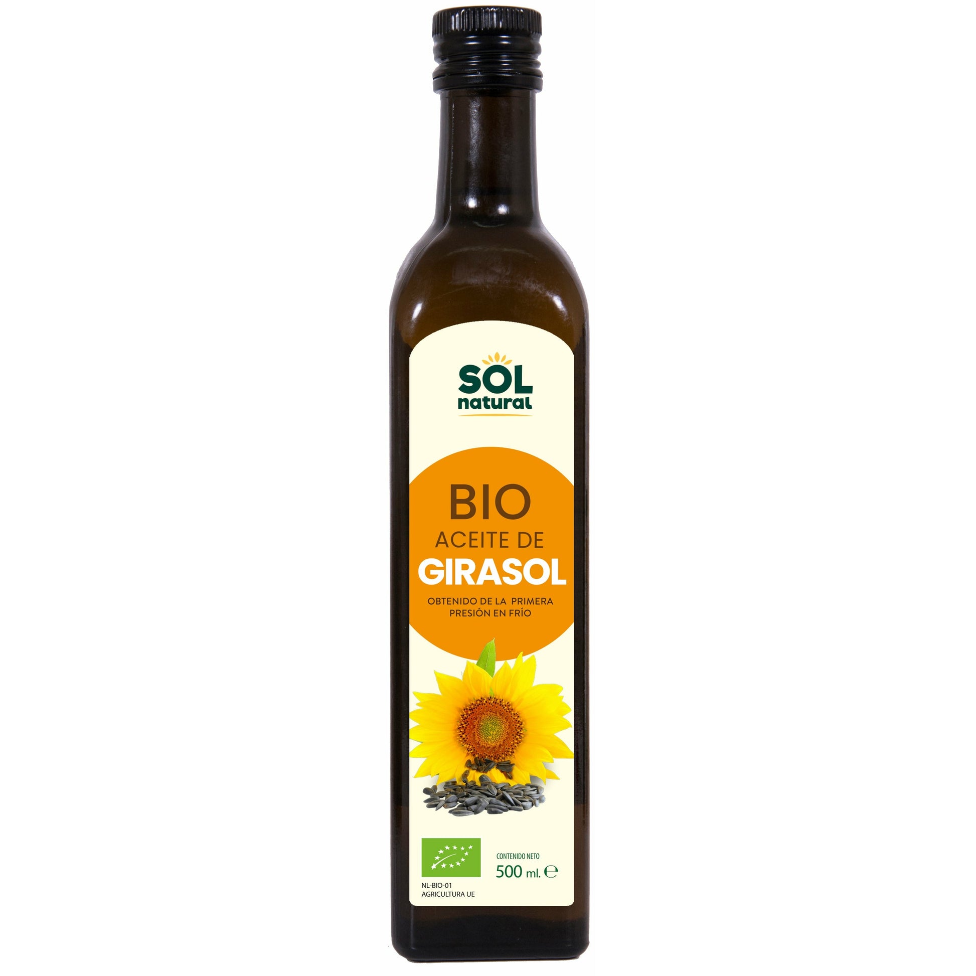 Aceite de Girasol Bio 500 ml | Sol Natural - Dietetica Ferrer