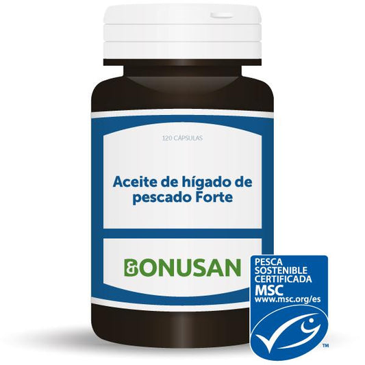 Aceite de Higado de Pescado Forte 120 Capsulas | Bonusan - Dietetica Ferrer