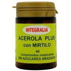 Acerola Plus con Mirtilo 40 Comprimidos | Integralia - Dietetica Ferrer