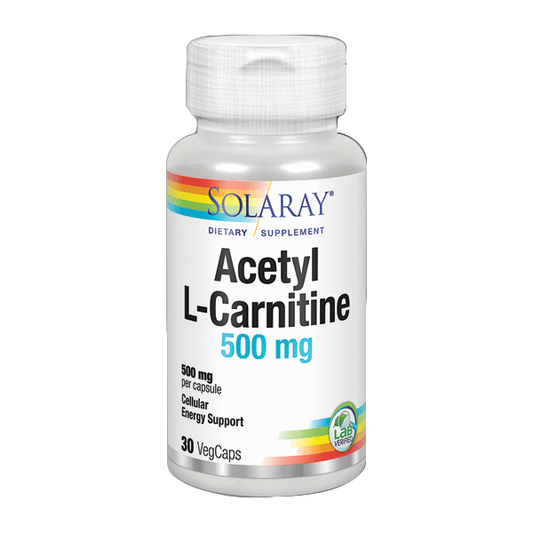 Acetyl L Carnitine 500 Mg 30 Capsulas | Solaray - Dietetica Ferrer