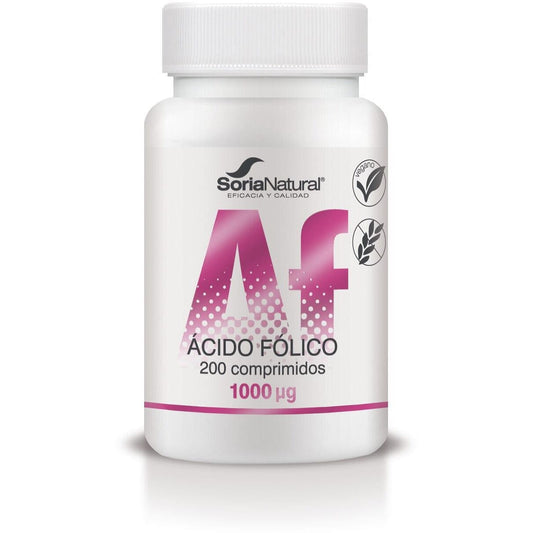 Acido Folico 200 Comprimidos | Soria Natural - Dietetica Ferrer