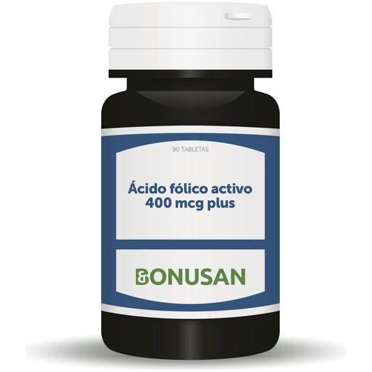 Acido Folico Activo 400 mcg Plus 90 Tabletas | Bonusan - Dietetica Ferrer