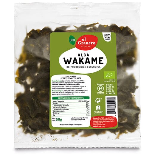 Alga Wakame Bio 50 gr | El Granero Integral - Dietetica Ferrer