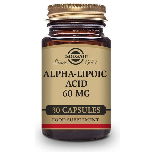 Alpha Lipoic Acid 60 Mg 30 Capsulas | Solgar - Dietetica Ferrer