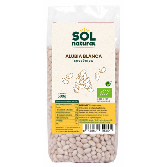 Alubia Blanca Bio 500 gr | Sol Natural - Dietetica Ferrer