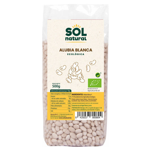 Alubia Blanca Bio 500 gr | Sol Natural - Dietetica Ferrer