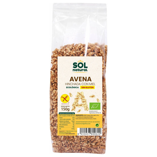 Avena Hinchada Con Miel Bio 150 gr | Sol Natural - Dietetica Ferrer